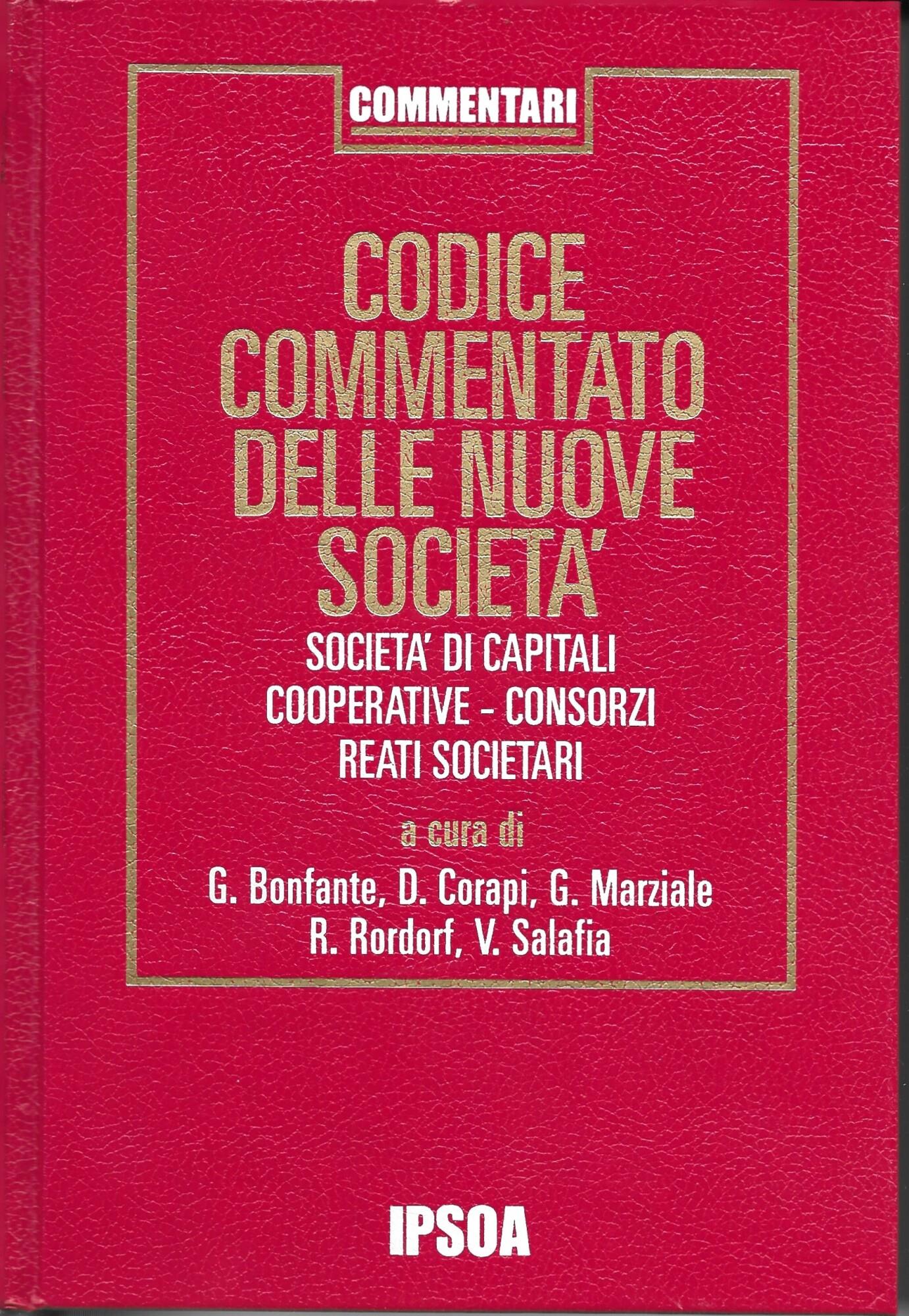Codice Commentato Delle Nuove Societa'