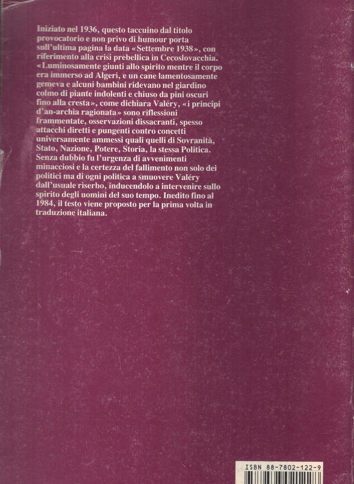 I principi d'anarchia pura e applicata