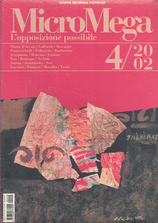 Micromega 4/2002 L'Opposizione Possibile - copertina
