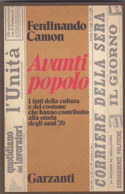Avanti Popolo - Ferdinando Camon - copertina