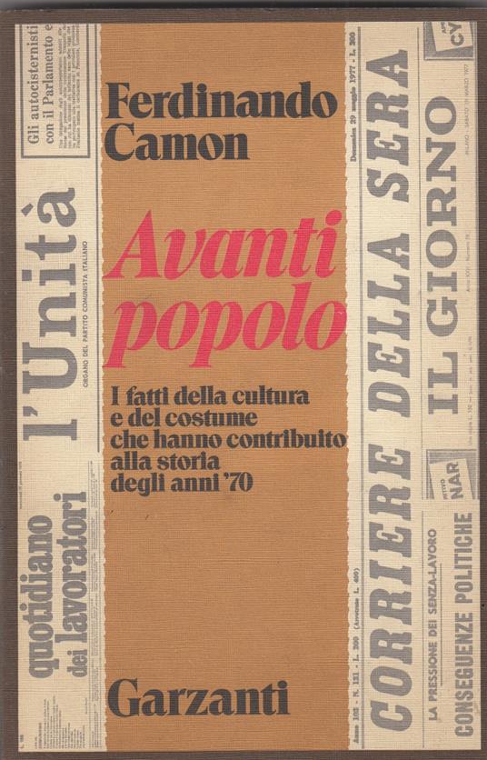Avanti Popolo - Ferdinando Camon - copertina