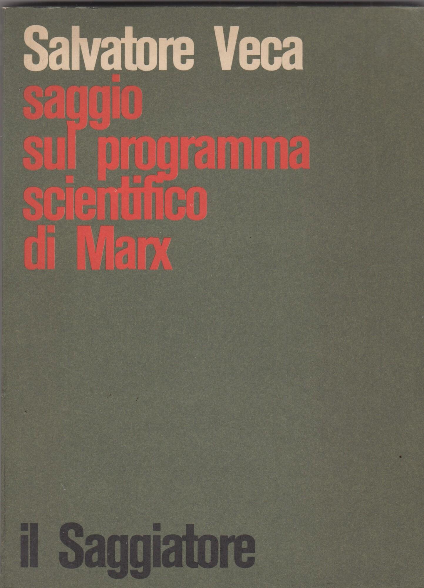 Saggio sul programma scientifico di Marx