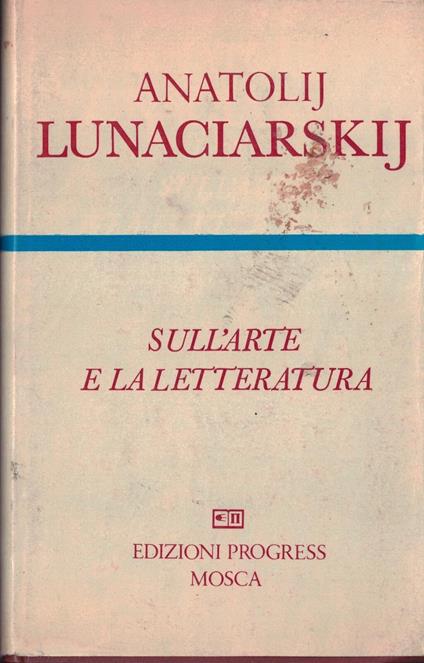 Sull'arte e la letteratura - copertina