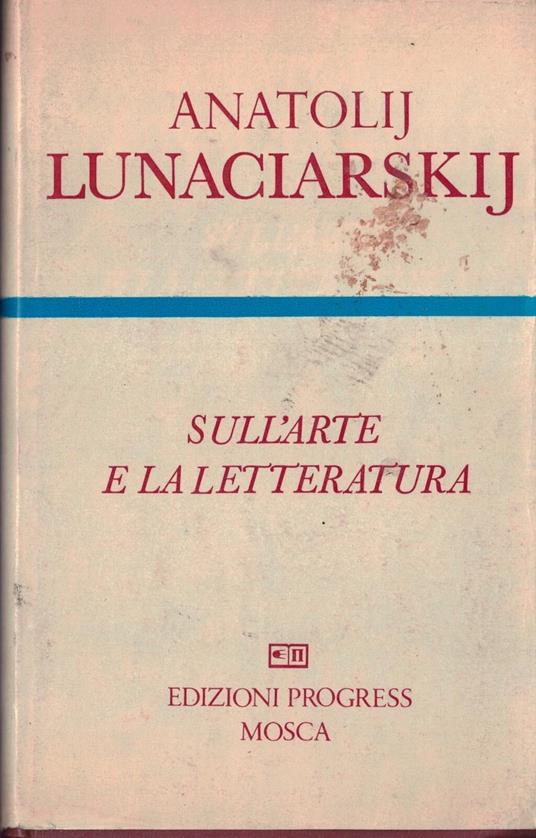 Sull'arte e la letteratura - copertina