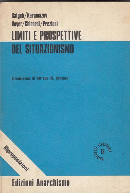 Limiti e prospettive del situazionismo - copertina