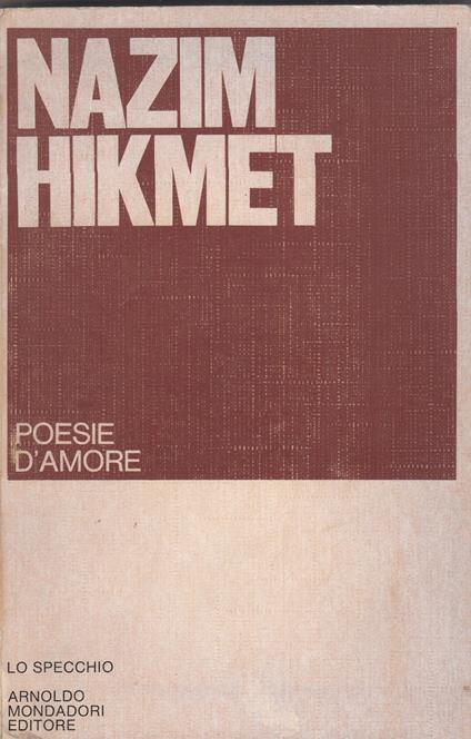 Poesie d'amore - Nazim Hikmet - copertina