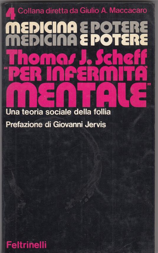 Medicina e potere 4 per infermita' mentale - copertina