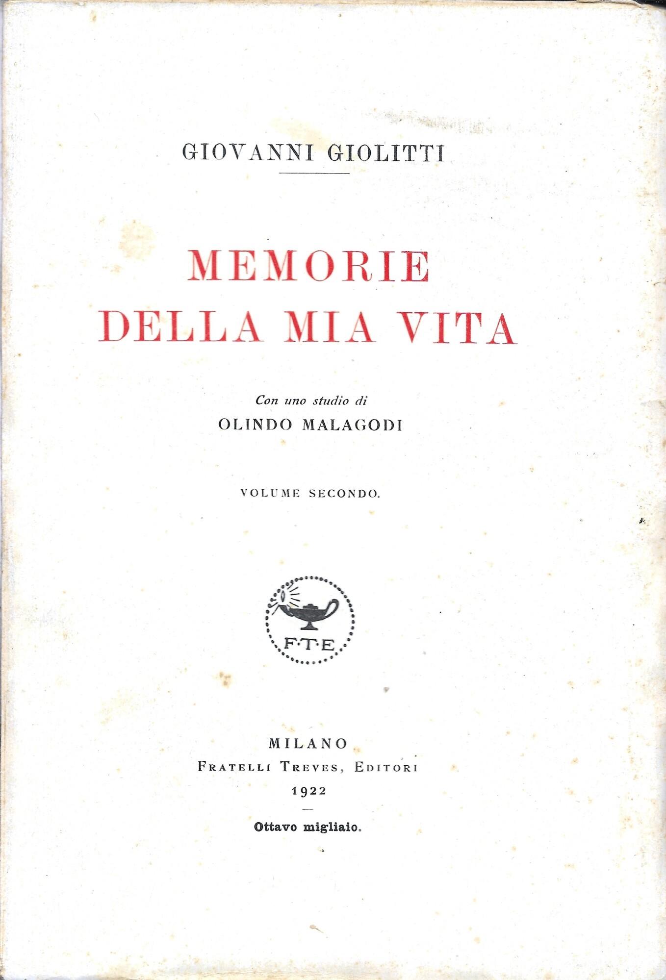 Memorie Della Mia Vita (2 Vol.)
