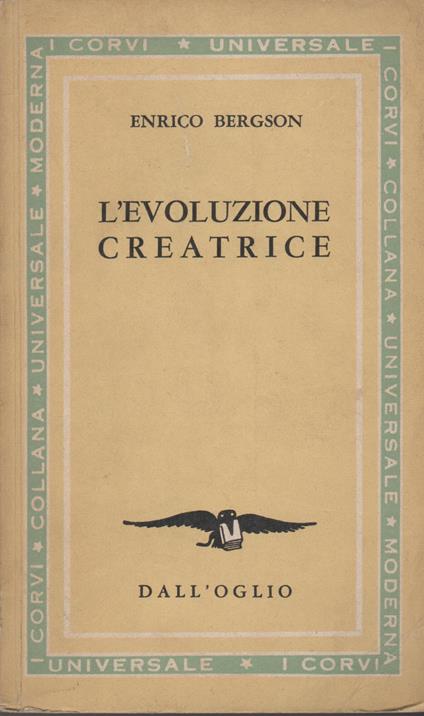 L' evoluzione creatrice - Henri Bergson - copertina