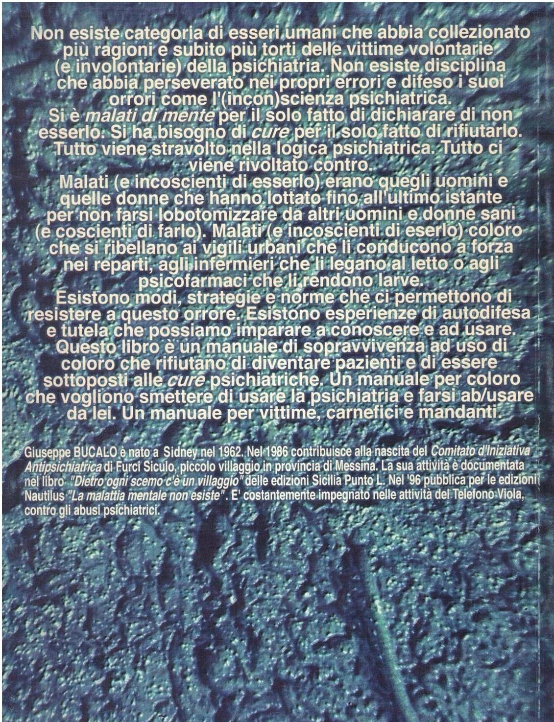 Malati di Niente manuale minimo di sopravvivenza psochiatrica