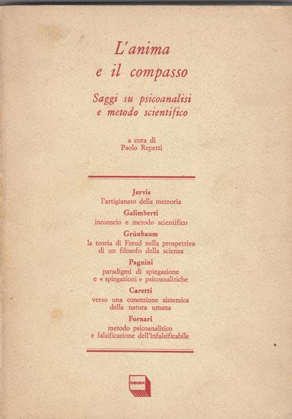 L' anima e il compasso. Saggi su psicanalisi e metodo scientifico - copertina
