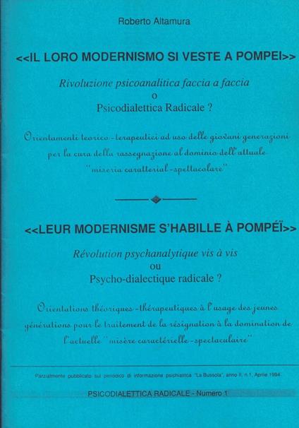 Il loro modernismo si veste a Pompei - copertina