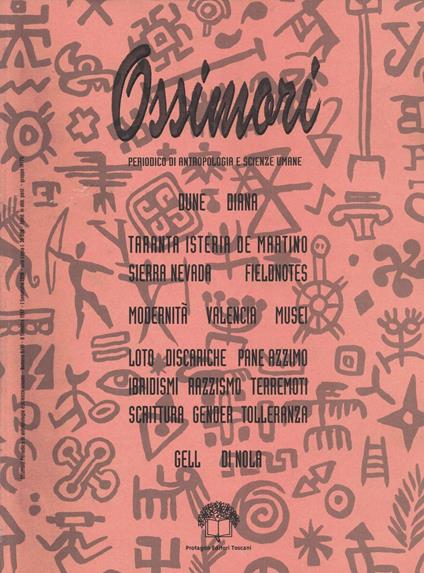 Ossimori: periodico di Antropologia e Scienze Umane. Numero 9/10, II semestre 1997 - copertina