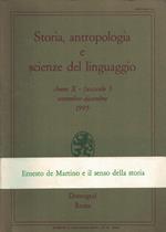 Storia, antropologia e scienze del linguaggio Anno X fascicolo 3