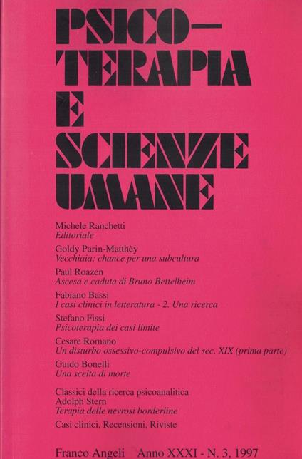 Psicoterapia e Scienze Umane N.3 - copertina