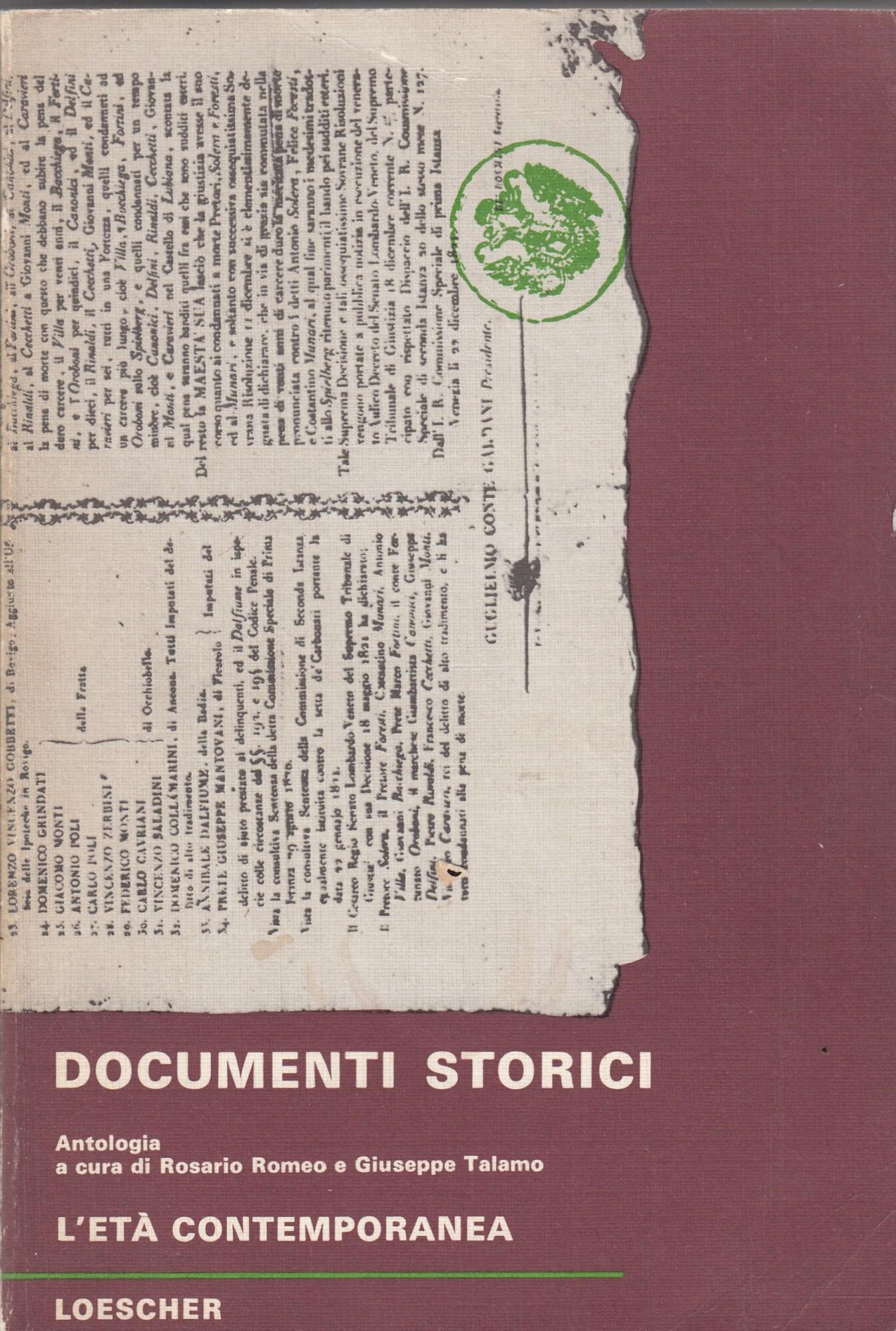 DOCUMENTI STORICI L'ETA' CONTEMPORANEA vol 3