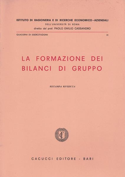 La formazione dei bilanci di gruppo - copertina