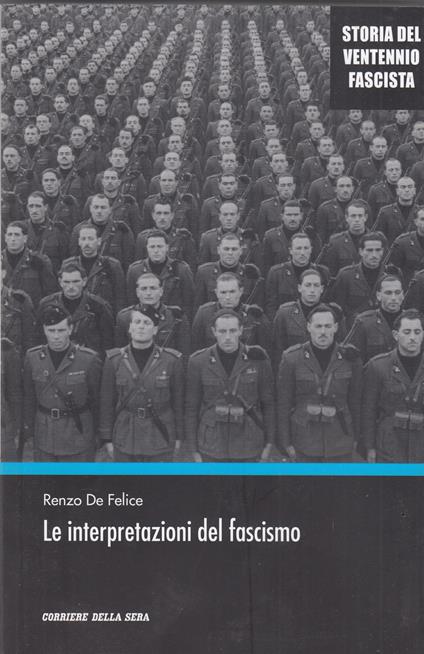 Le interpretazioni del fascismo - Renzo De Felice - copertina
