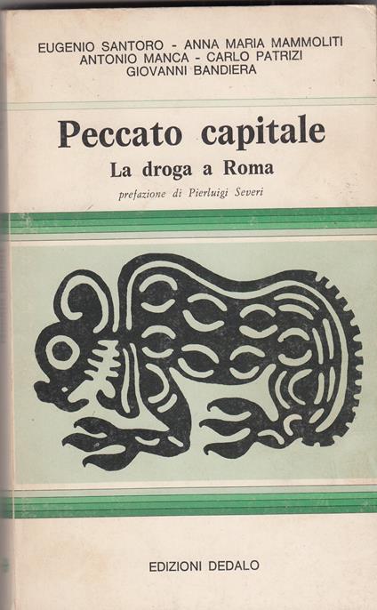 Peccato capitale. La droga a roma - copertina