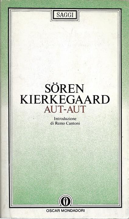 Aut - Aut - Sören Kierkegaard - copertina