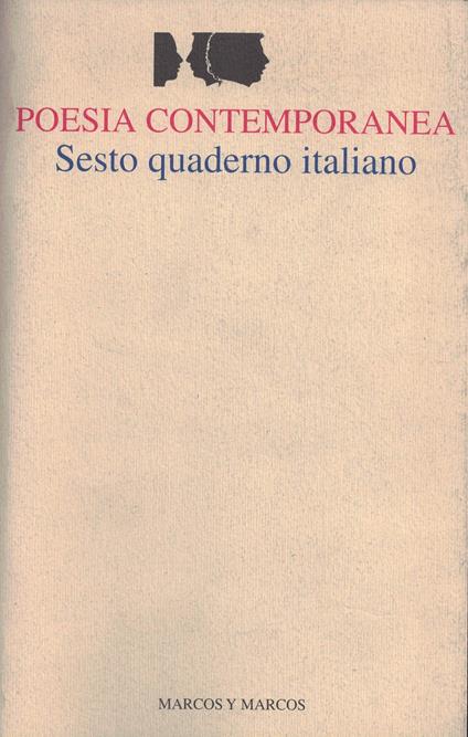 Sesto quaderno italiano di poesia contemporanea - copertina