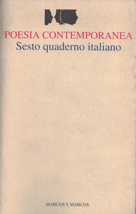 Sesto quaderno italiano di poesia contemporanea - copertina