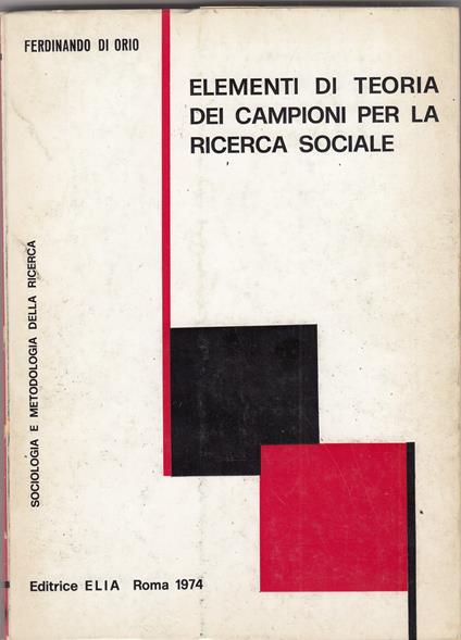 Elementi di teoria dei campioni per la ricerca sociale - copertina