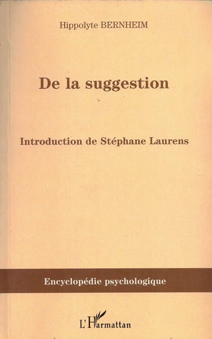 De la Suggestion - copertina