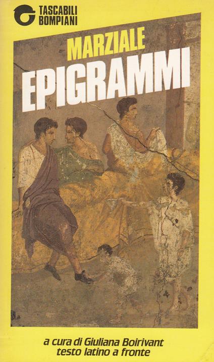 Epigrammi - M. Valerio Marziale - copertina