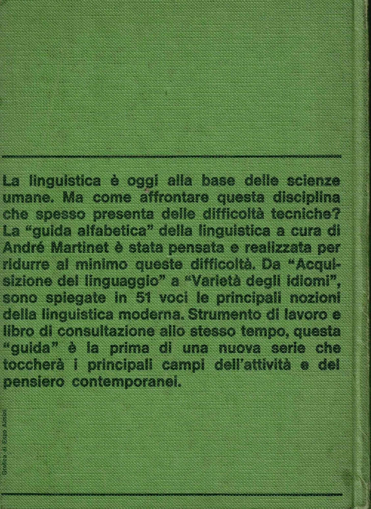 La linguistica - Guida alfabetica