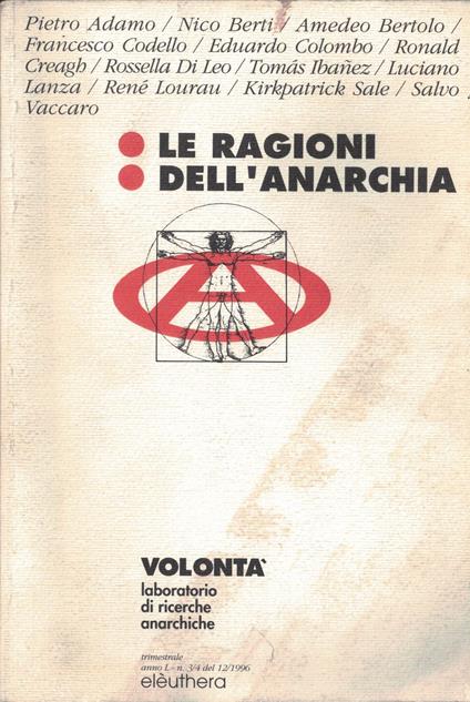 Le Ragioni dell'anarchia - copertina