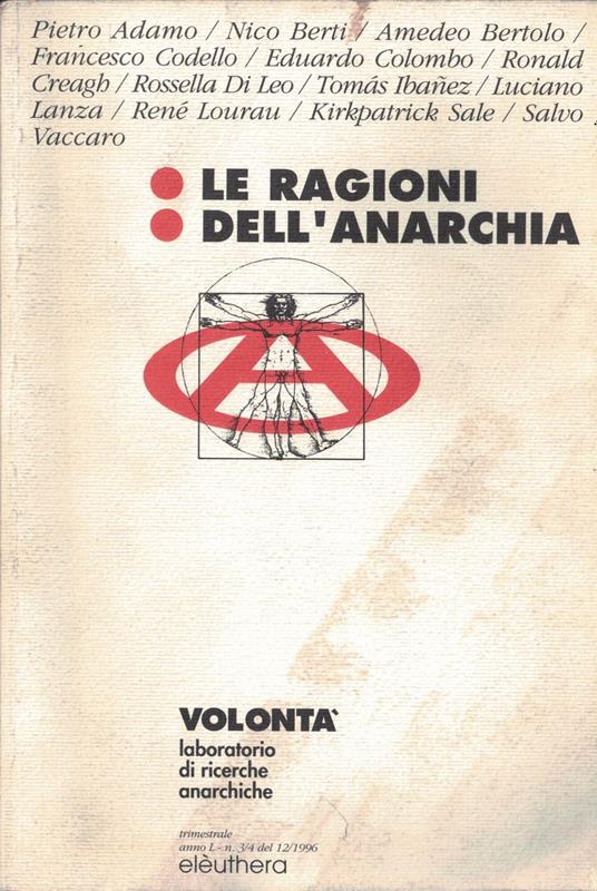 Le Ragioni dell'anarchia - copertina