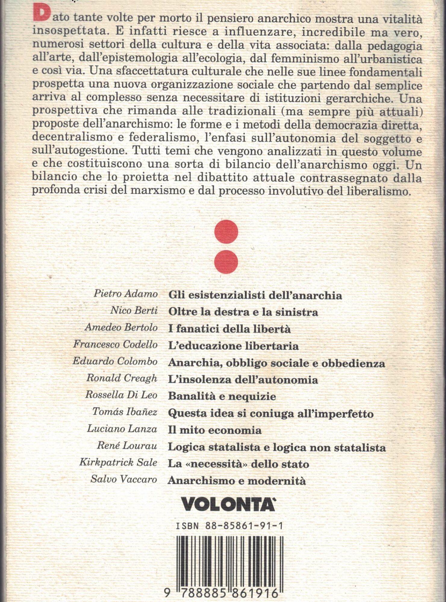 Le Ragioni dell'anarchia