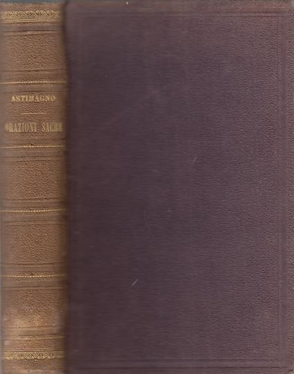 Orazioni Sacre - copertina