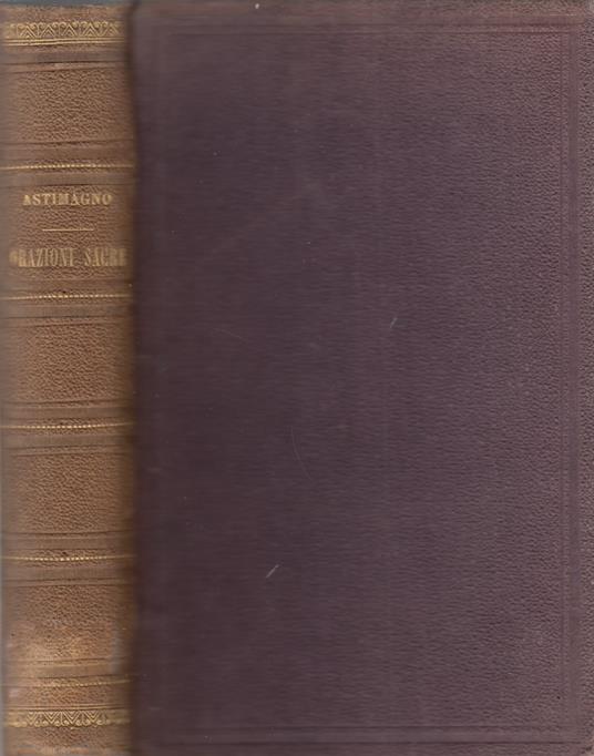 Orazioni Sacre - copertina