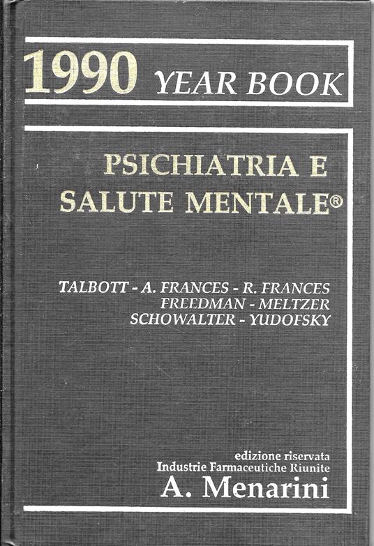 Psichiatria e salute mentale - copertina
