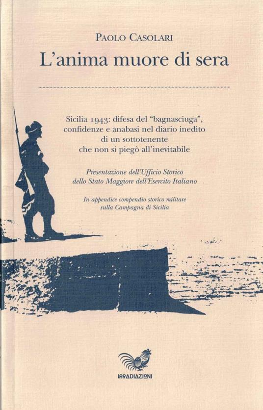 L' anima muore di sera - copertina