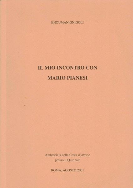 Il Mio Incontro Con Mario Pianesi - copertina