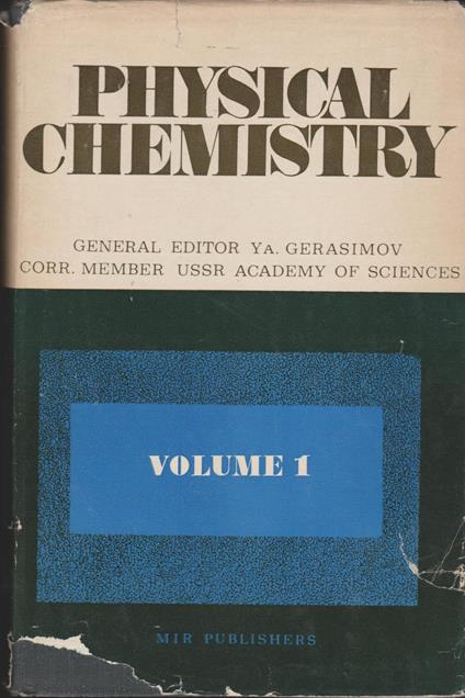 Physical Chemistry Vol I-Ii - copertina