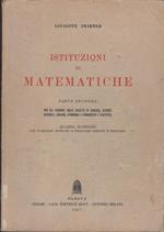 ISTITUZIONI DI MATEMATICHE Parte seconda