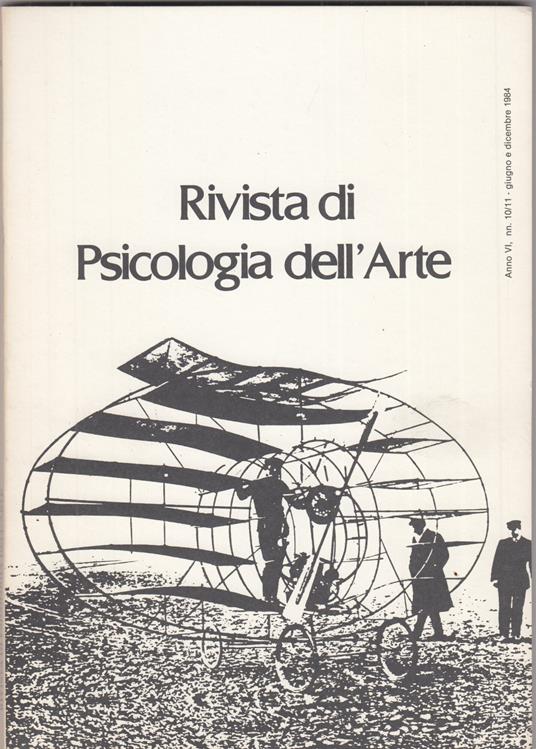 Rivista di psicologia dell'arte. Anno VI. n 10/11 giugno dicembre 1984 - copertina