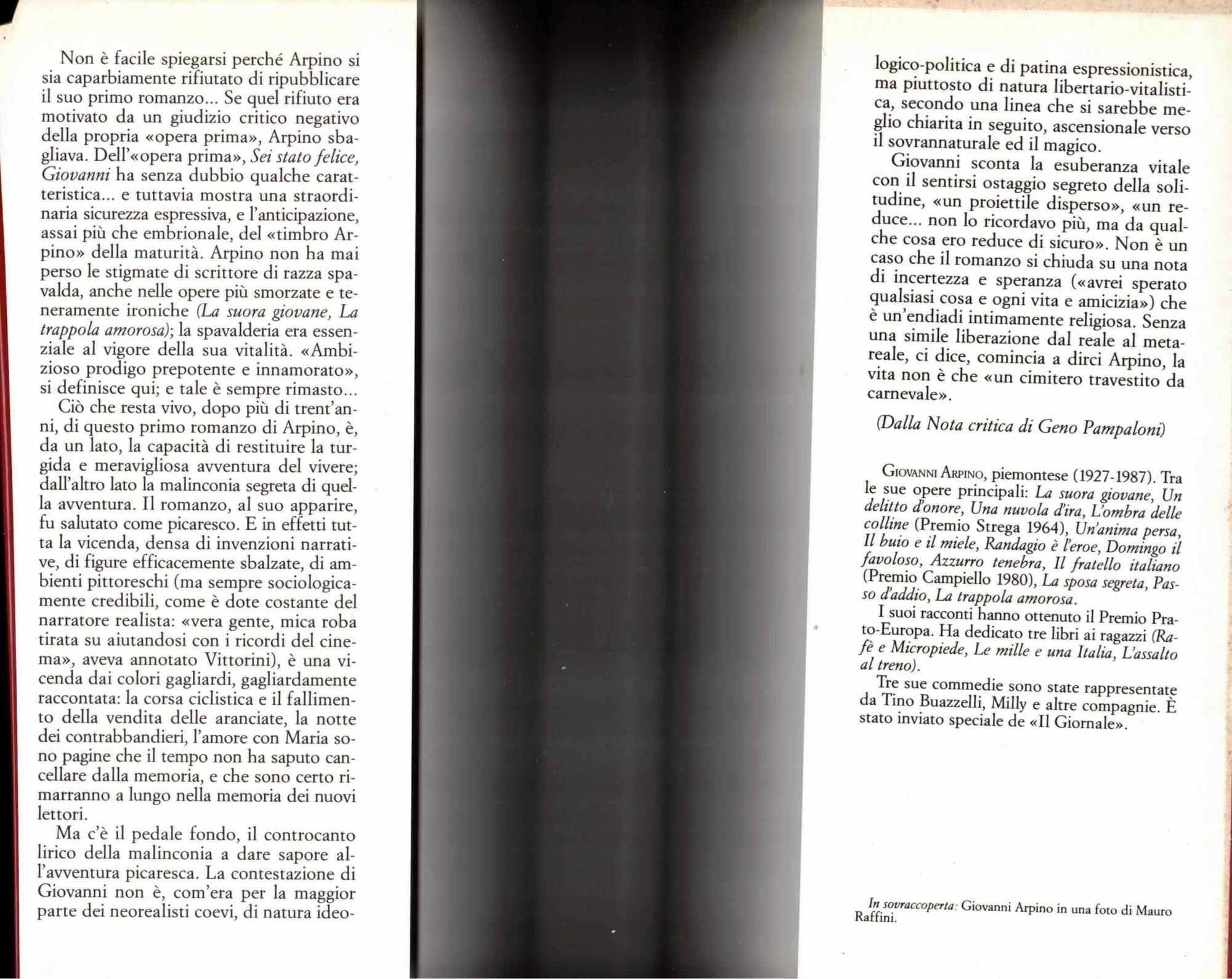 Sei stato felice, Giovanni