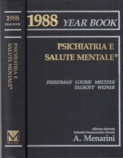 1988 year book. Psichiatria e salute mentale - copertina