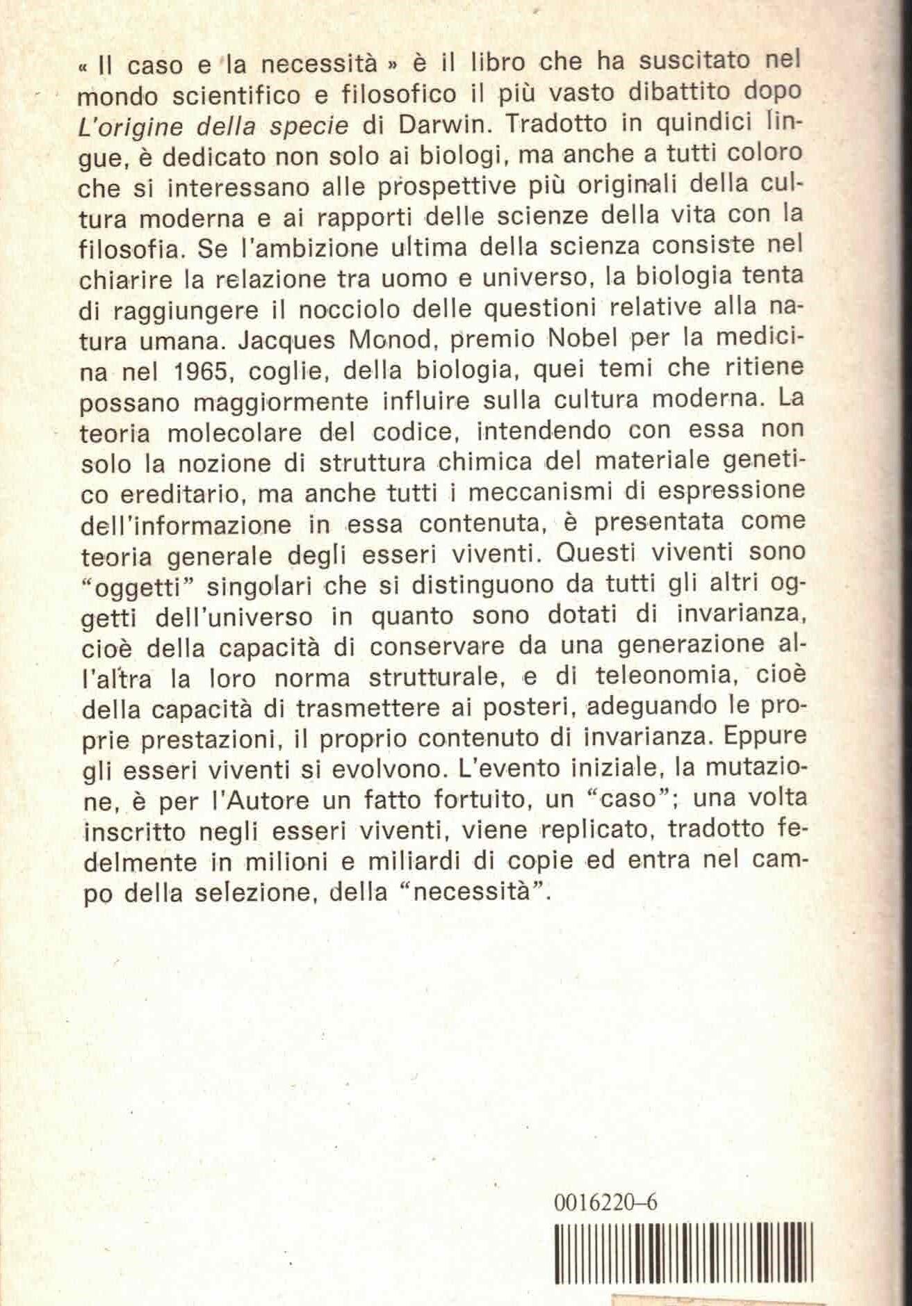 Il Caso E La Necessita'