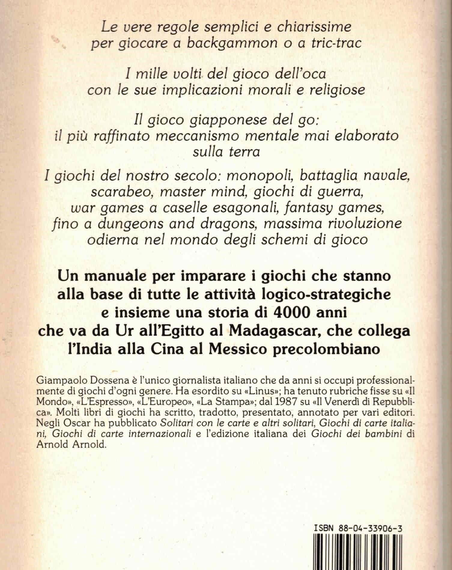 Giochi da tavolo