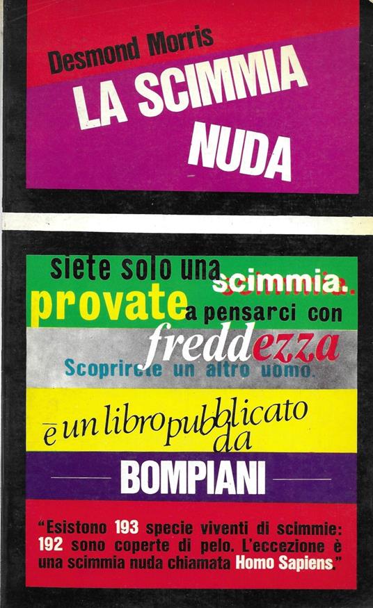 La scimmia nuda - Desmond Morris - copertina