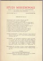 Studi meridionali. Anno 1980. Annata completa