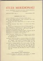 Studi meridionali. Anno 1979. Annata completa