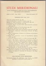 Studi meridionali. Anno 1977. Annata completa