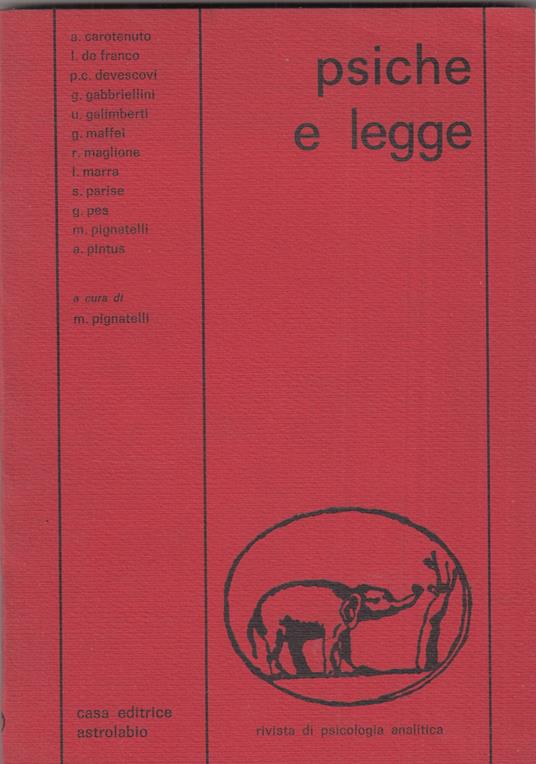 Psiche e legge - copertina
